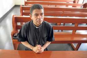 Foto | EFE | LA PATRIA   Rolando Álvarez permaneció 15 días confinado en la curia episcopal de Matagalpa.      