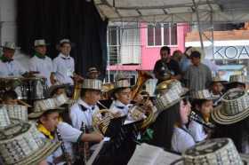 músicos de la banda del colegio de Manzanares