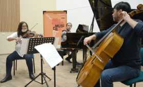 Martha Cecilia Olave Zambrano (violín), Mayer Garvin (piano), Iván Ricardo Tovar (violonchelo), músicos de  Latinoamerican Piano