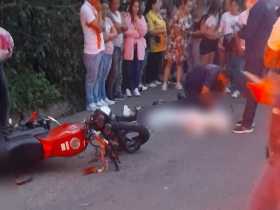 Un motociclista muerto en choque con un carro en la vía Aranzazu-Neira