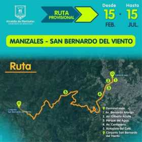 Realizarán prueba piloto de ruta de buseta Manizales-San Bernardo del Viento