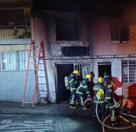 Incendio en una casa de Manizales 
