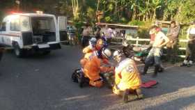 Un motociclista herido en accidente de tránsito en la vía Anserma-Risaralda