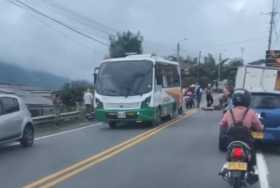Motociclista gravemente herido en accidente de tránsito en la antigua vía a Chinchiná
