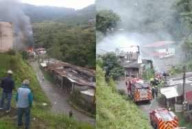 Controlan incendio en vía al Guamo 