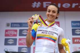 La caldense Diana Carolina Peñuela, medallista oro en el Nacional de Ciclismo en Pereira