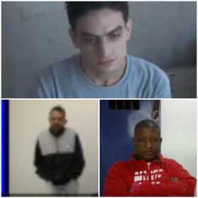 Estos son los tres sujetos condenados, pero que ahora aparecen como víctimas: Yimis Antonio Mosquera, José Daniel Jaramillo Tabo