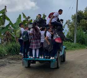 Piden reajuste en plata para transporte escolar en Caldas