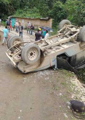 Ocho lesionados en accidente de tránsito en Aranzazu