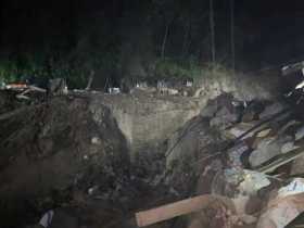 Un fallecido por colapso de una vivienda en Marmato tras taponamiento de una quebrada