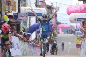 Kevin Castillo, ganador de la cuarta etapa de la Vuelta de la Juventud