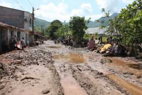 Avalancha en Supía barrio San Lorenzo