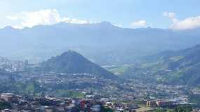 Vista de la ciudad hacia el Nevado