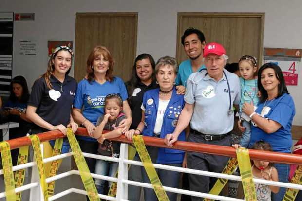 313 niños examinaron entre viernes y sábado pasado los médicos de las fundaciones Pequeño Corazón y la Cardioinfantil de Bogotá 