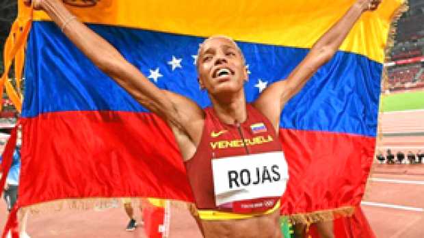 La venezolana Yulimar Rojas, doble campeona mundial de salto triple, conquistó en Tokio su primer oro olímpico con un nuevo réco