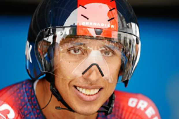 El ciclista colombiano Egan Bernal, tras un largo receso de casi un año, a causa de las lesiones que sufrió en un grave accident