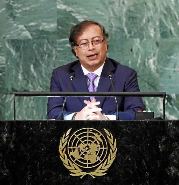 El presidente Gustavo Petro pronunció un fuerte discurso en la Asamblea de las Naciones Unidas, en el que recalcó la importancia