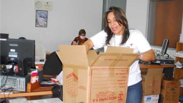 Foto | Martha Elena Monroy | LA PATRIA Ayer se empezaron a trasladar las salas Penal, Laboral y Civil-Familia del Tribunal Superior de Manizales, de la zona del Batallón hacia el Palacio de Justicia.