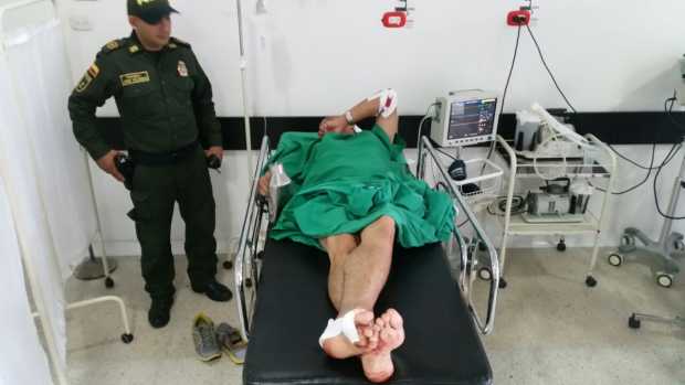 El capturado, de 41 años, permanece hospitalizado y bajo custodia policial.