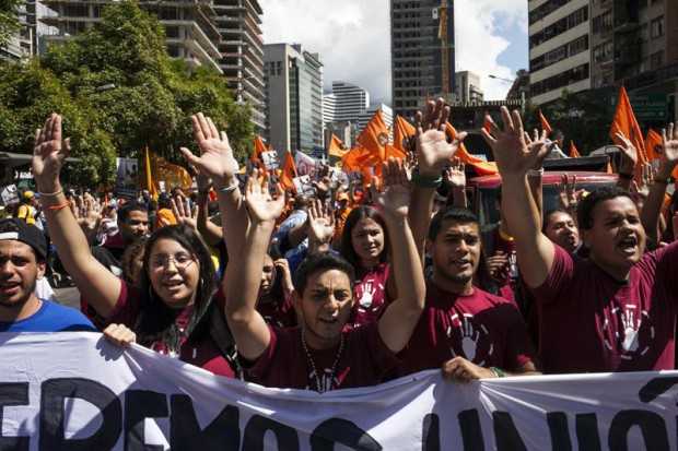 Marcha oposición Venezuela