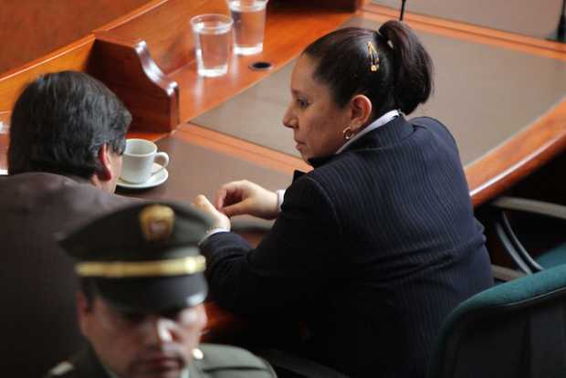 María del Pilar Hurtado en la audiencia ante la Sala Penal de la Corte Suprema de Justicia.