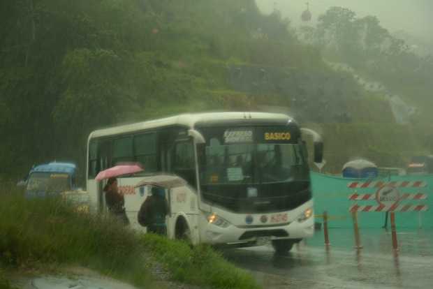 En Manizales las lluvias se extendieron durante la mañana.