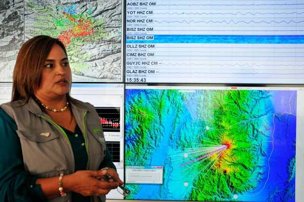 Gloria Patricia Cortés, directora del Observatorio Vulcanológico y Sismológico de Manizales. 