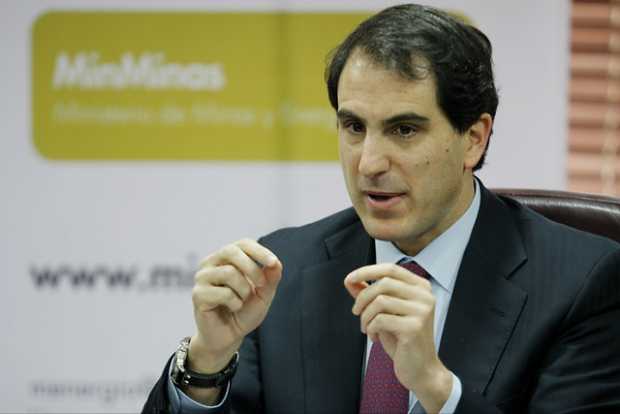 Tomás González, ministro de Minas y Energía. 