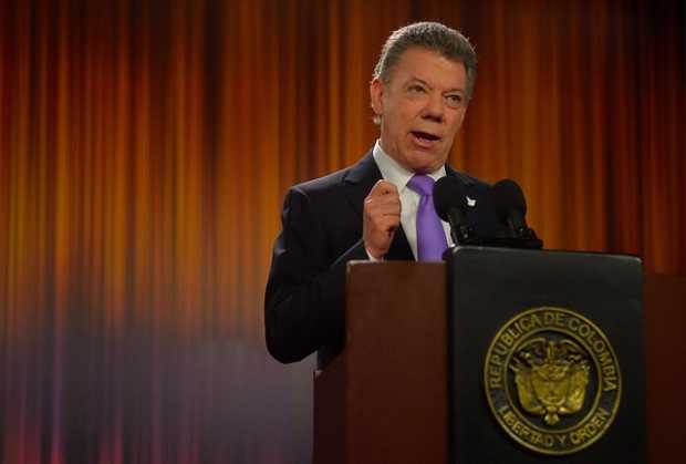 Juan Manuel Santos, presidente de Colombia. 