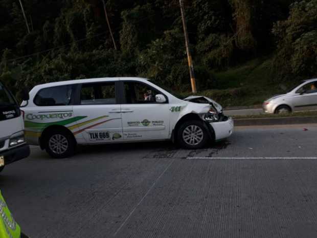 Accidente de tránsito deja un herido en la Vía Panamericana