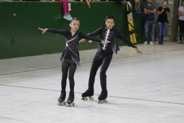 Los patinadores Jónathan Nemojón y Gabriela Alzate,