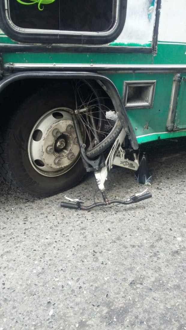 El accidente ocurrió ayer entre El Peñón y Panorama.