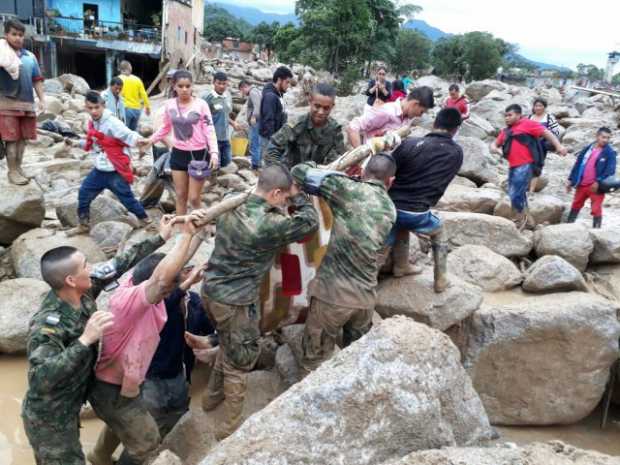 La solidaridad de los colombianos se notó con la ayuda brindada a los habitantes de Mocoa que fueron sorprendidos por el desbord