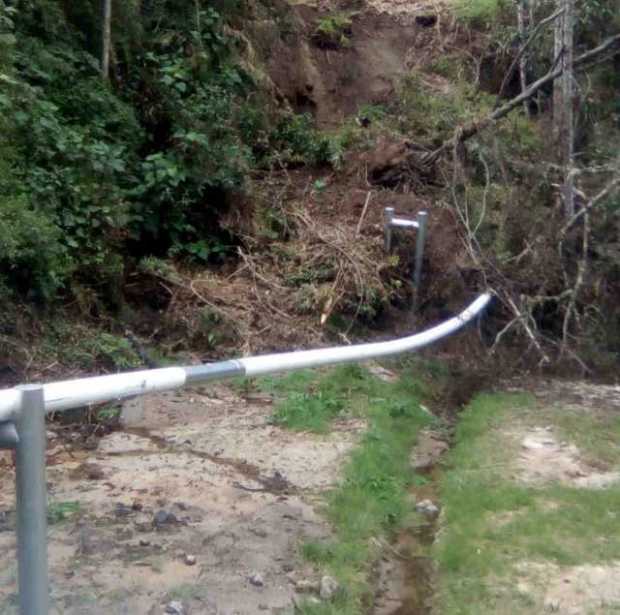 Derrumbe desplazó un tubo de Ecopetrol en Sabinas