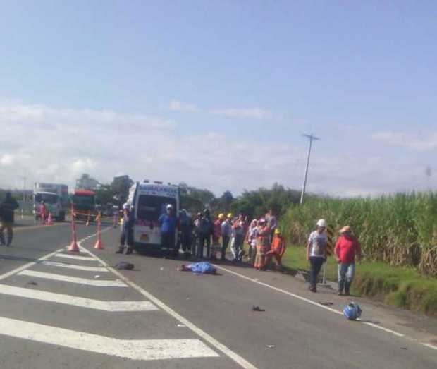 Muere motociclista en la vía La Virgina-Viterbo