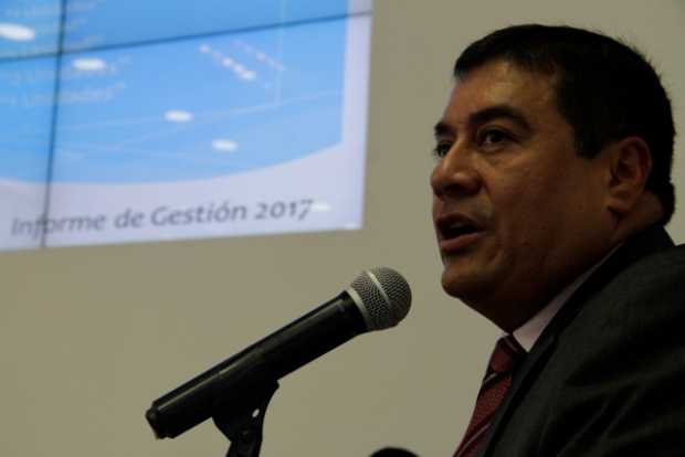 Foto | Martha Elena Monroy | LA PATRIA Víctor Hugo Cortés, presidente del Concejo de Manizales, ayer en su informe de gestión de