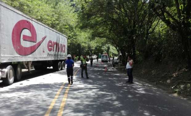 Foto | tomada de Pacífico Tres | LA PATRIA Este es el el sector Los Cuervos, en la vía Tres Puertas-La Felisa.