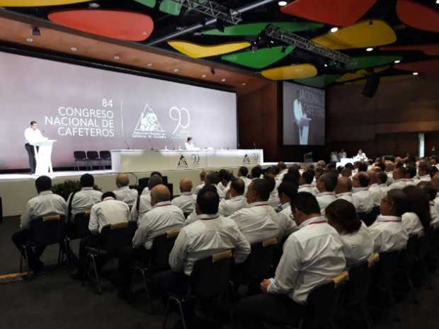 Foto | Federación Nacional de Cafeteros | LA PATRIA En Plaza Mayor, en Medellín, se cumplió el congreso extraordinario de cafete