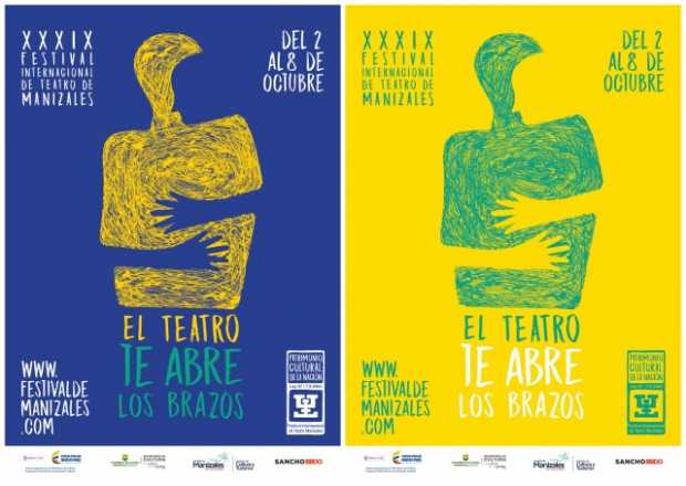 El lema del afiche publicitario para este año, diseñado por Sancho BBDO, es El teatro te abre los brazos. Con él representa la n