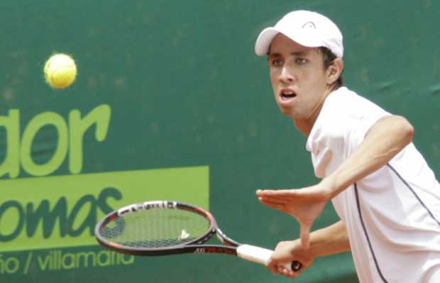 Daniel Galán, el colombiano  que buscará hoy el título del Futuro de Tenis . 