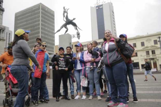 Venezolanos también protestaron en Manizales