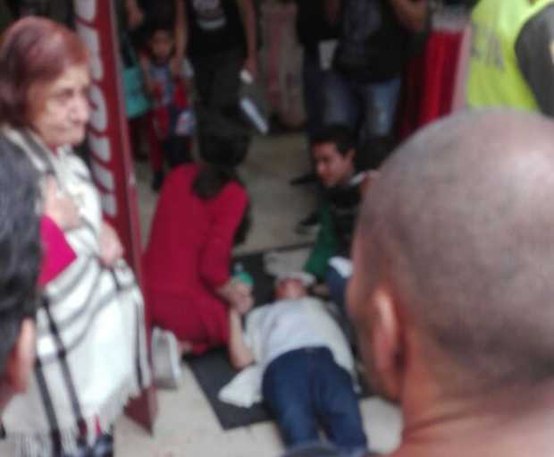 Dos personas heridas