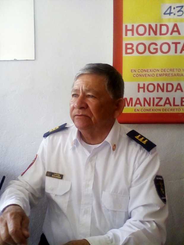 José Manuel Zuluaga, comandante de Bomberos