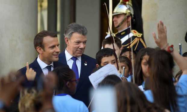 Comenzó la visita oficial del presidnete JUan Manuel Santos a Francia 
