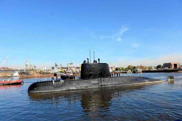 Fotografía sin fecha cedida por la Armada Argentina que muestra el submarino de la Armada desaparecido con 44 tripulantes. Aeron