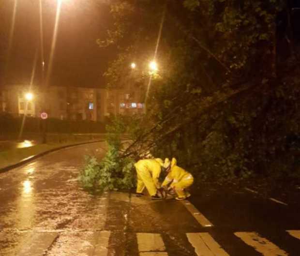 Deslizamiento en el barrio Parque de Castilla.
