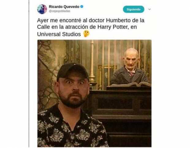 Broma con De La Calle Foto | LA PATRIA Manizales. El humorista Ricardo Quevedo visitó los estudios de Universal en Orlando (Flor