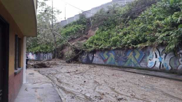 Lluvias de la madrugada provocaron derrumbe en San Jorge 