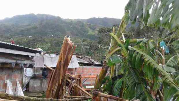 Vendaval afectó a comunidades del Resguardo Indígena de la Montaña en Riosucio (Caldas)