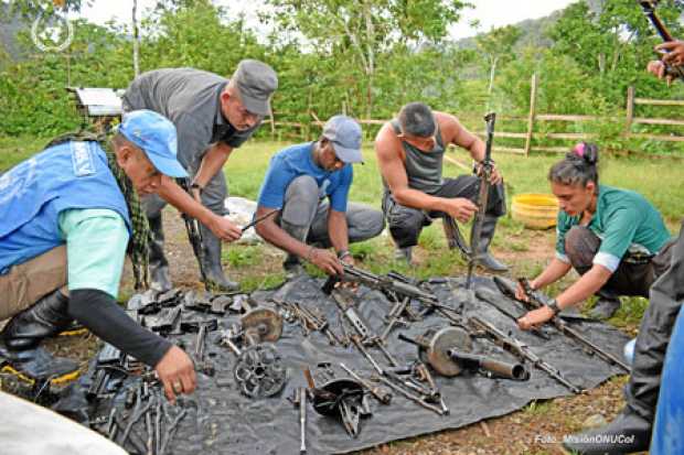 Foto | Colprensa | LA PATRIA  En el proceso colaboraron los 450 observadores, más de un centenar de integrantes de las Farc, y u